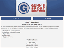 Tablet Screenshot of gunnshockey.com